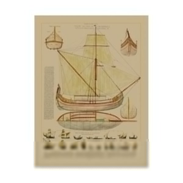Vision Studio 'Antique Ship Plan I' Canvas Art, 24x32, Trademark Fine Art, Mfr#: WAG02336-C2432GG